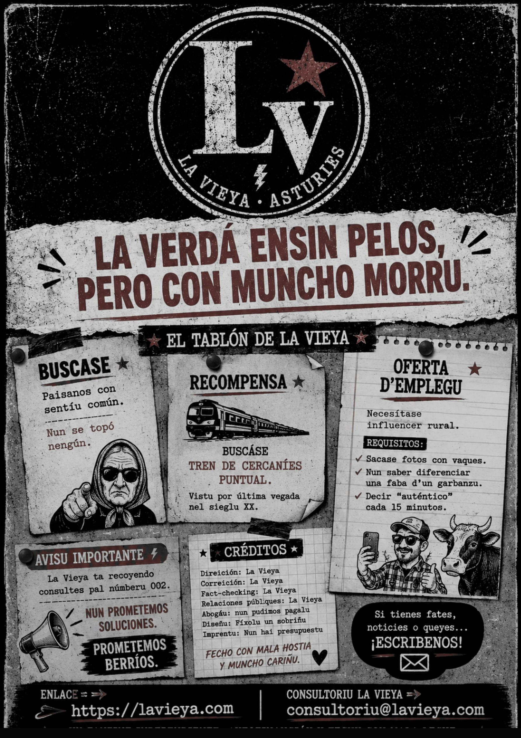 Contraportada — Númberu 1 — La Vieya Asturies