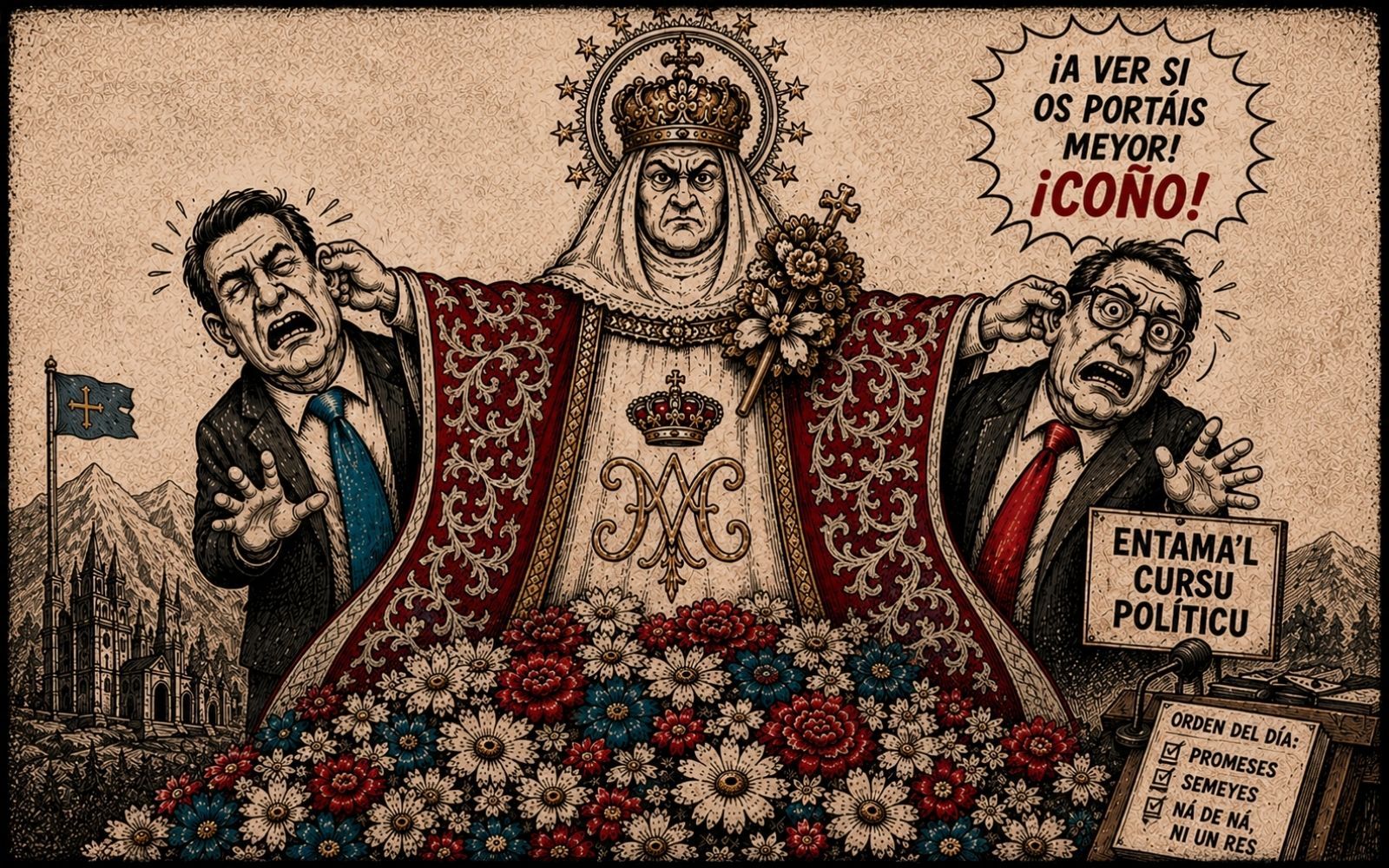 El día de la Santina, esti añu tocó oreya
